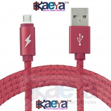 OkaeYa Micro USB cable supports Fast Charge and High Speed data transfer - Extra Long 5 Feet wire (colors may vary)